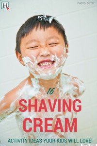 shaving cream art for kids