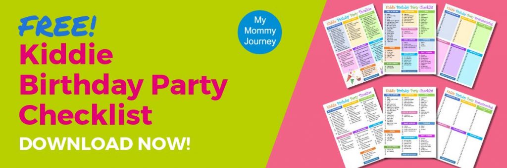 kiddie birthday party checklist, free printable kiddie birthday party checklist, birthday party checklist
