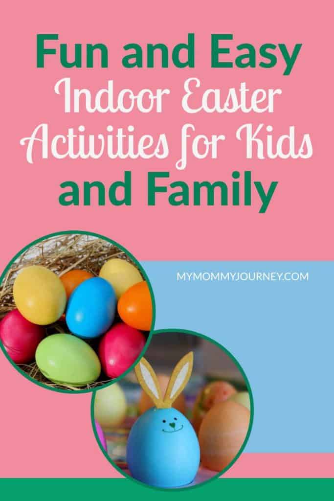 indoor easter activities for kids and family, indoor easter activities for kids, indoor easter activities