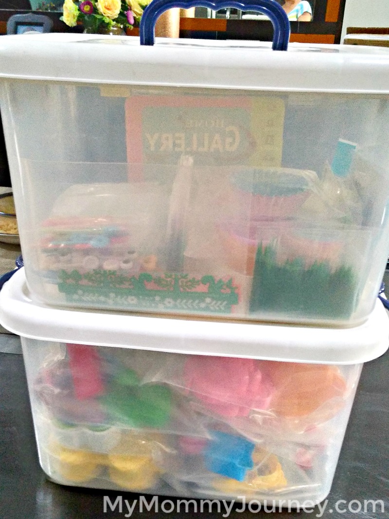 bento, bento school snacks, bento materials in plastic bins