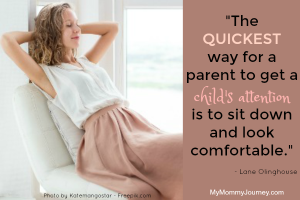 parenting quotes, kids quotes, the quickest way for a parent to get a child's attention