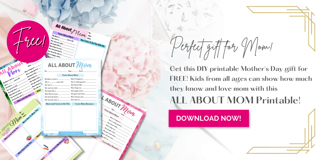 All About Mom Questionnaire Mother's Day gift for mom free printable