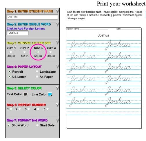 handwriting worksheets, penmanship worksheets, handwriting practice, penmanship for kids