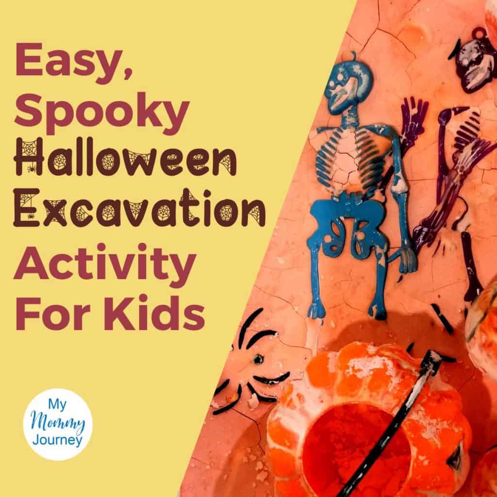 Halloween Excavation activity for kids feature image