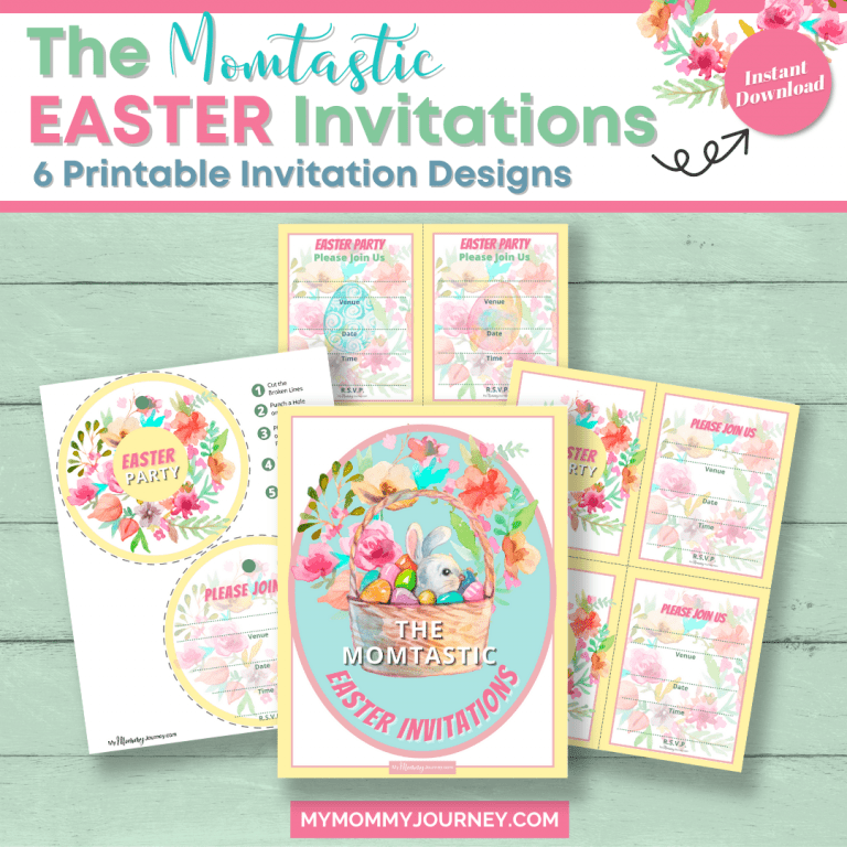The Momtastic Easter Invitations 6 Printable Invitation Designs for free